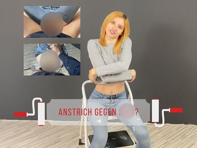 Helfer mit fi** bezahlt! Nach dem Anstrich war sein Pinsel dran!